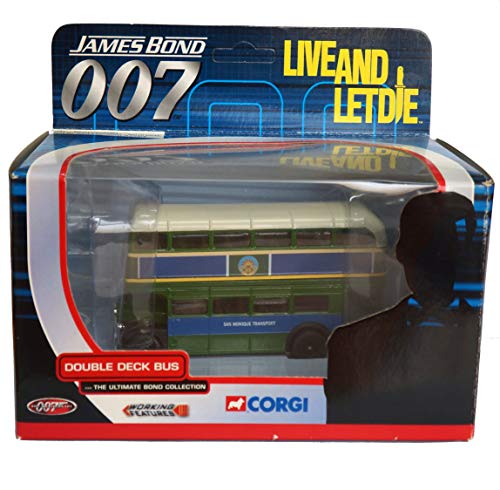 Vintage 2002 Corgi James Bond 007 Live And Let Die - Double Decker Bus 1:36 Scale Die-Cast Car Vehicle Replica Number TY06102 - Shop Stock Room Find