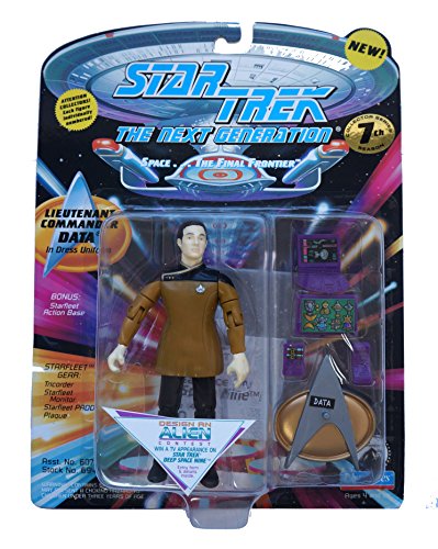 Vintage Playmates 1984 Star Trek The Next Generation Lieutenant Commander Data In Dress Uniform Action Figure - Brand New Factory Sealed Shop Stock Room Find
