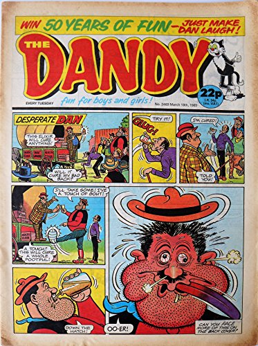 Vintage Rare The Dandy Weekly Comic Magazine No. 2469 Boys And Girls Comic Every Tuesday 18th March 1989 By D C Thomson & Co