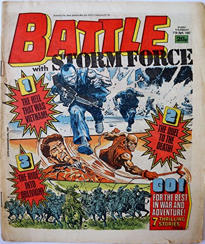 Vintage Battle With Storm Force Weekly Comic Every Thursday 11th April 1987 - IPC Magazines …
