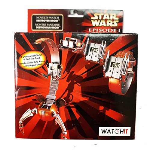 Star Wars Episode 1 Vintage 1999 Transforming Destroyer Droid LCD Digital Novelty Watch Brand New Shop Stock Room Find …
