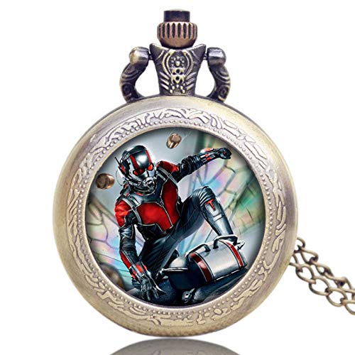 Antman Bronze Novelty Pocket Watch/Necklace On 80cm Chain Quartz Watch …