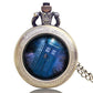 Doctor Who The Tardis Materializing In The Time Vortex Novelty Pocket Watch/Necklace On 80cm Chain Quartz Watch