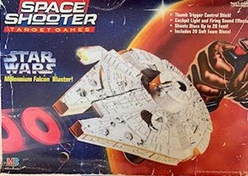 Vintage Milton Bradley 1996 Star Wars Electronic Millennium Falcon Blaster Space Shooter Target Game