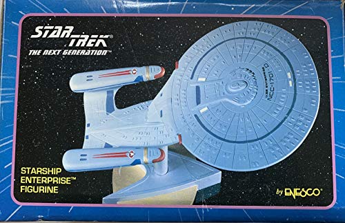 Vintage Enesco 1993 Star Trek The Next Generation USS Enterprise NCC-1701D Figurine On Stand