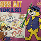 Boss Cat Vintage 1977 Philmar Hanna Barbera Productions Top Stencil And Crayon Set - Includes Press out Stencils and 6 Coloured Crayons - In The Original Box - Shop Stock Room Find …