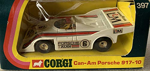 Vintage Corgi 1973 Can-Am Porsche 917-10 Diecast Replica Vehicle With Driver And Whizzwheels Released By Corgi Number 397 - In The Original Box - Shop Stock Room Find …