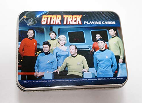 Vintage 2009 Star Trek The Original Series Deck Of Playing Cards In Collectable Tin - Brand New Factory Sealed Shop Stock Room Find