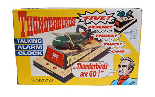 Vintage Gerry Andersons Thunderbirds - Thunderbird 2 Talking Alarm Clock. Released By Wesco in 1992 Brand New Shop Stock Room Find …