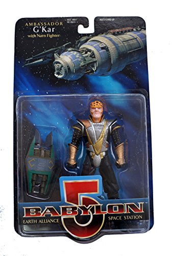 Vintage 1997 Babylon 5 Earth Alliance Space Station - Ambassador G'Kar Action Figure With Narn Fighter - Brand New Factory Sealed Shop Stock Room Find