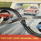 MOTORWAY Vintage 1950's / 1960's Louis Marx Set With Rare Yellow Track & Two Fast Long Running E.52 Cars 100% Complete In The Original Box …