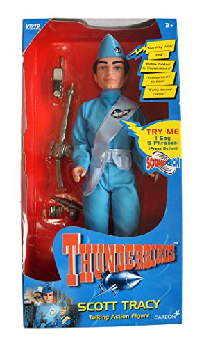Vintage Vivids 1999 Gerry Andersons Thunderbirds Electronic Scott Tracy 12" Soundtech Talking Action Figure - Shop Stock Room Find
