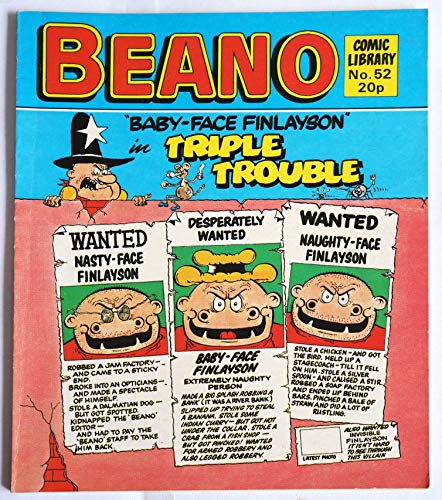 Vintage Rare The Beano Comic Library No. 52 - Baby Face Finlayson in Triple Trouble 1984 by D C Thomson & Co …