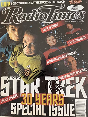 Radio Times Star Trek 30 Years Special Issue Vintage 1996 Autographed By Rick Berman, Brannon Braga & Ronald D Moore …