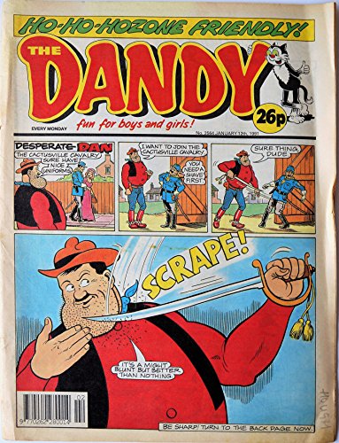 Vintage Rare The Dandy Weekly Comic Magazine No. 2564 Boys And Girls Comic Every Tuesday 12th January 1991 By D C Thomson & Co …