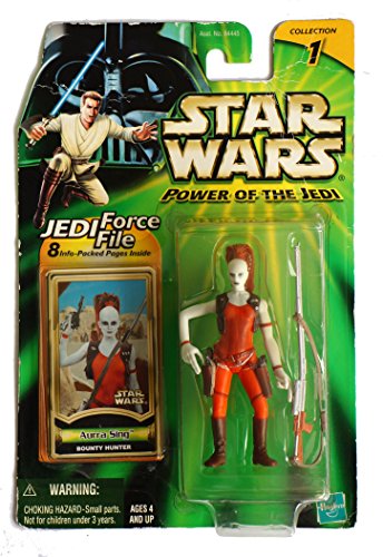 Vintage 2000 Star Wars Power Of The Jedi Collection 1 Aurra Sing Bounty Hunter Action Figure - Brand New Factory Sealed Shop Stock Room Find