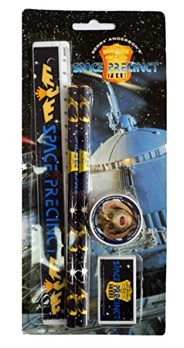 Vintage 1995 Zweckform Gerry Andersons Space Precinct 2040 Ruler & Pencil Set - Brand New Shop Stock Room Find