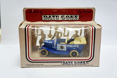 Vintage Lledo 1983 Police Open Top 055 1934 Model A Ford Car 1:76 Scale Diecast Collectable Replica Vehicle Model With Three Figures - Mint In The Original Box - Shop Stock Room Find …