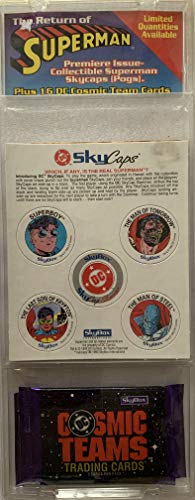 The Return Of Superman - Premier Issue - Collectable Superman Skycaps (Pogs) - Plus 16 DC Cosmic Team Cards …