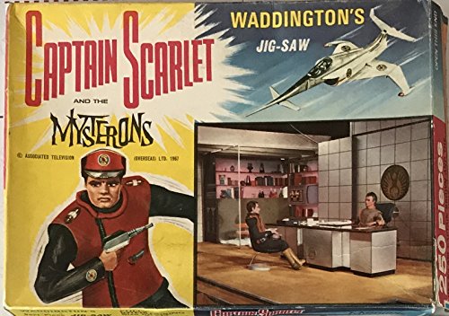 Vintage 1967 Captain Scarlet And The Mysterons 250 Piece Jigsaw Puzzle Captain Brown And The World President In The Original Box - Ultra Rare …