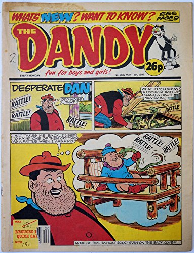 Vintage Rare The Dandy Weekly Comic Magazine No. 2582 Boys And Girls Comic Every Tuesday 18th Mayl 1991 By D C Thomson & Co …