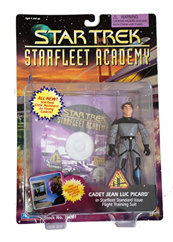 Vintage Playmates 1996 Star Trek Starfleet Academy Series Cadet Jean Luc Picard Action Figure - Brand New Factory Sealed Shop Stock Room Find