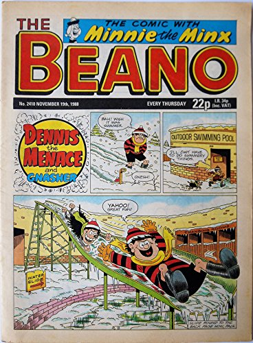 Beano Comic Issue 2418 November 19 1988 [paperback] Thomson [Jan 01, 1988] …