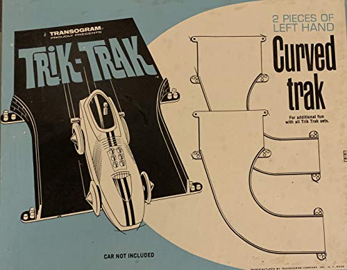 Trik Trak Vintage Transogram 1960 2 x Pieces Of Curved Trak For Additional Fun With Trik Track Sets - Complete And In The Original Box …
