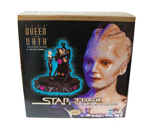 Star Trek First Contact Vintage Playmates 1997 Latinum Edition Borg Queen And Data 6 Inch Cold Cast Diorama Shop Stock Room Find …