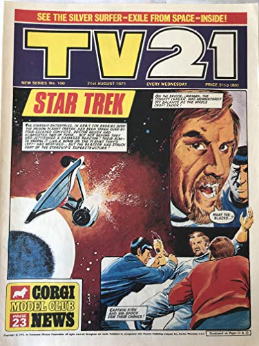 Vintage Ultra Rare TV21 Comic Magazine Issue No.100 21st August 1971 ...