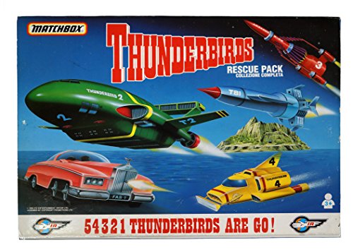 Vintage Matchbox 1992 Gerry Andersons Thunderbirds International Rescue DieCast 5 Vehicle Rescue Pack - Factory Sealed Shop Stock Room Find