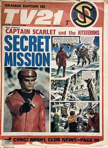 Vintage Ultra Rare Series 1 TV21 Comic Magazine Orange Edition Issue No. 158 27th January 2068 (1968) …