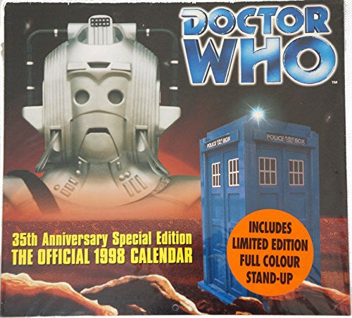 Vintage Doctor Who 35th Anniversary Special Edition Official Calendar 1998 Includes A Limited Edition Full Colour Stand-Up - Brand New Shop Stock Room Find