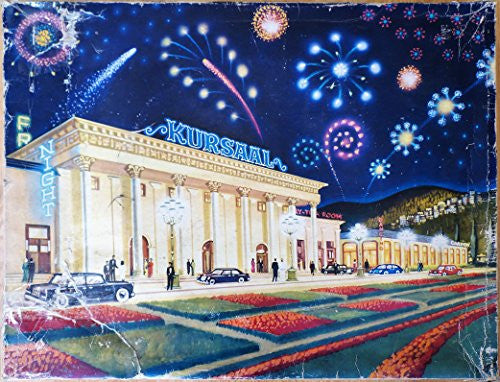 Vintage 1950's / 1960's Kursaal Roulette Baden - Baden Game In The Original Box - Includes Table Cloth, Roulette Wheel, Chips, Balls & Rake …