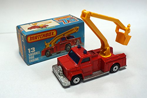 Vintage 1977 Matchbox 75 Series No. 13 Superfast Snorkel Fire Engine Truck By Lesney Mint In The Original Box. Shop Stock Room Find …