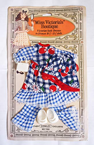 Miss Victorias Boutique Vintage 1970's Victorian Style Dresses To Fit Most 10 1/2" to 11 1/2" Dress Set By Cowley No. 1198 - Factory Sealed Shop Stock Room Find …