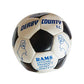 Vintage Derby County Rams Offical Product Football - Autographed By 17 Players - Ultra Rare Item …
