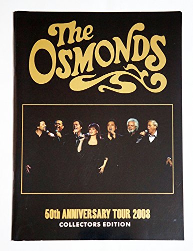The Osmonds 50th Anniversary Tour 2008 Official Collectors Edition Souvenir Programme Near Mint Condition Very Rare