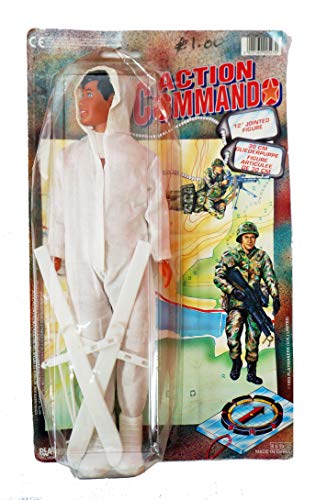 Vintage 1993 Action Commando 11 Inch Action Soldier Action Figure In Skiing Gear By Playmakers - New On Card - Shop Stock Room Find …