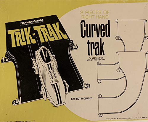 Trik Trak Vintage Transogram 1960 2 x Pieces Of Right Hand Curved Trak For Additional Fun With Trik Track Sets - Complete And In The Original Box …