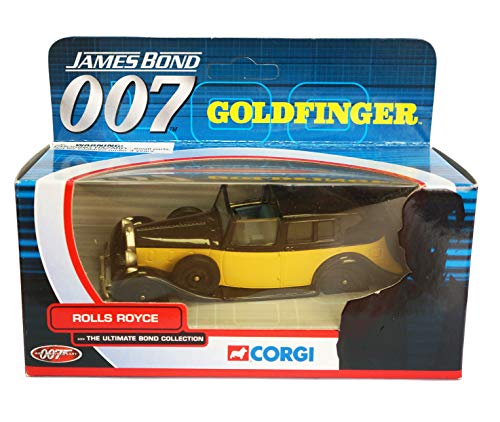 Vintage 2002 Corgi James Bond 007 Goldfinger - Rolls Royce 1:36 Scale Die-Cast Car Vehicle Replica Number TY06801 - Brand New Shop Stock Room Find