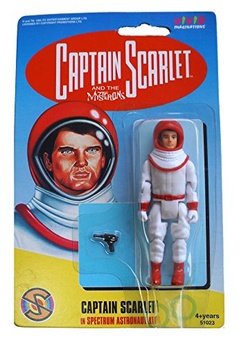 Vintage 1993 Gerry Andersons Captain Scarlet And The Mysterons Vivid Imaginations Ultra Rare Captain Scarlet In Spectrum Astronaut Kit Action Figure - Brand New Factory Sealed Shop Stock Room Find