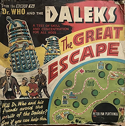 Vintage Peters Pans Playthings 1965 Doctor Dr Who & The Daleks The Great Escape Marble Maze Game - Complete In The Original Box
