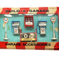 Vintage 1950's / 1960's Diecast Master Model Build-A-Garage - Garage Accessories Set Includes Fina Petrl Pumps - Fina Signs - Esso Motor Oil - Dunlop Tyres - Complete In Original Box …