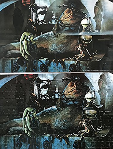 Star Wars Return Of The Jedi Vintage Inside Jabba's Palace 150 Piece Fully Interlocking Jigsaw Puzzle from 1983 100% Complete With The Super Print Poster And Comes In The Original Box …