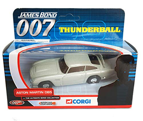 Vintage 2002 Corgi James Bond 007 Thunderball - Aston Martin DB5 1:36 Scale Die-Cast Car Vehicle Replica Number TY06901 - Brand New Shop Stock Room Find