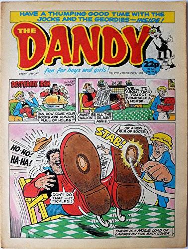 Vintage Rare The Dandy Weekly Comic Magazine No. 2454 Boys And Girls Comic Every Tuesday 3rd December 1988 By D C Thomson & Co …
