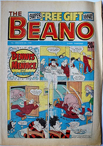 Vintage Rare The Beano Weekly Comic Magazine No. 2394 Boys And Girls Comic Every Thursday 4th June 1988 By D C Thomson & Co …
