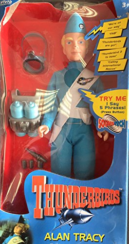 Vintage Vivids 1999 Gerry Andersons Thunderbirds Electronic Alan Tracy 12" Soundtech Talking Action Figure - Shop Stock Room Find