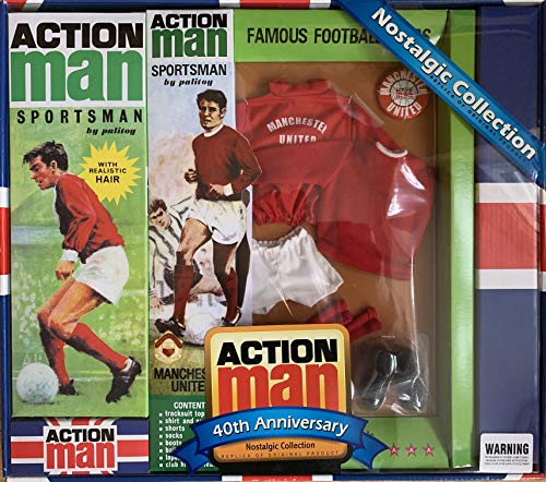Vintage Action Man 40th Anniversary Nostalgic Collection Famous Football Clubs - Manchester United - Includes Action Man & Manchester United Football Kit Box Set Factory Sealed - Shop Stock Room Find …